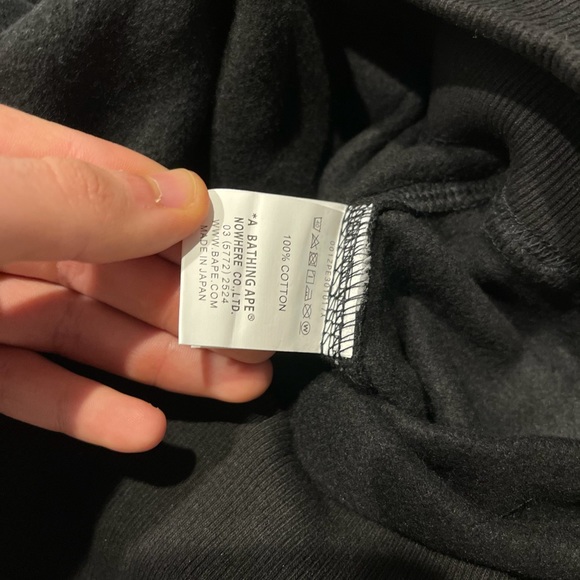 Bape A Bathing Ape Double Hooded Shark Hoodie - Picture 9 of 9